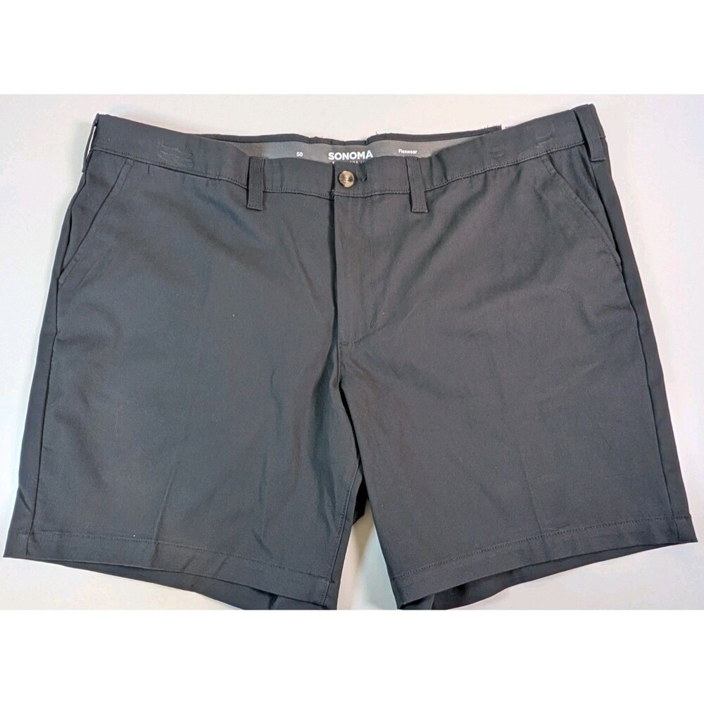 NWT Sonoma Blue 9” Flexwear Everyday Flat Front Chino Short Men's Size 50